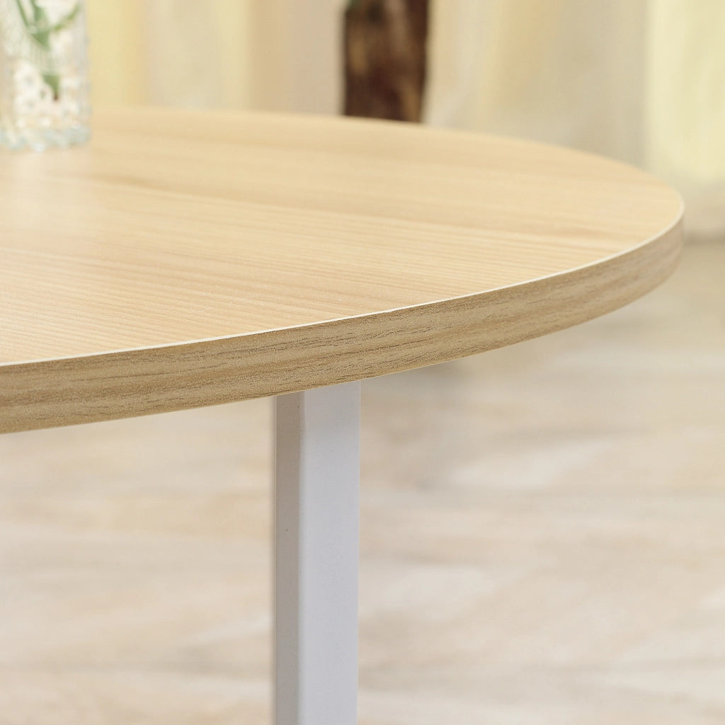 Tavolino da caff¨¨ ¨C Minimal ¨C Naturale e Bianco