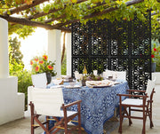 WINDSHELL - Pannello in PVC traforato - Parasole Colore: nero, Misura: 50x150 cm