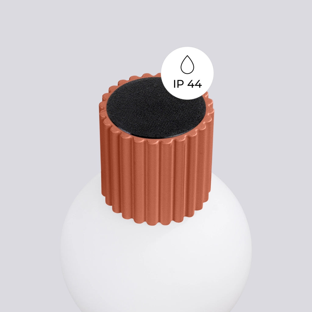 Lampada da parete HALO rosso ocra IP44
