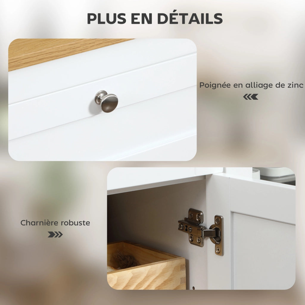Buffet ¨C zephmum ¨C bianco 120x40x90