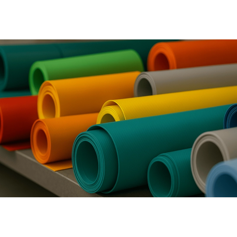 Telone PVC Rosso Altezza 250CM, 680g/mq - Taglio Mezzo Metro Lineare - Impermeabile e Resistente