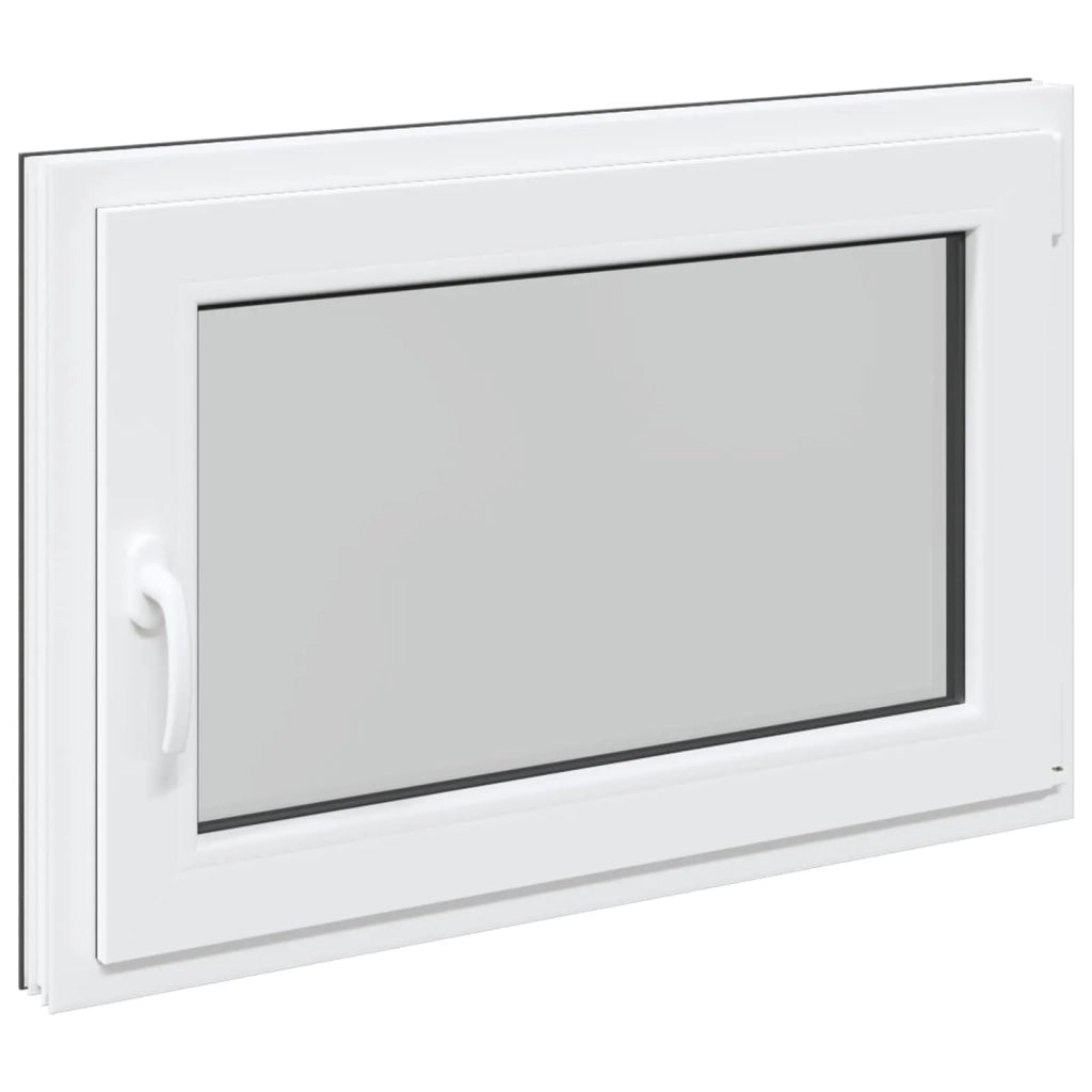 Finestra per Soffitta RISOR 90 x 50 cm PVC e Vetro Antracite 42047327