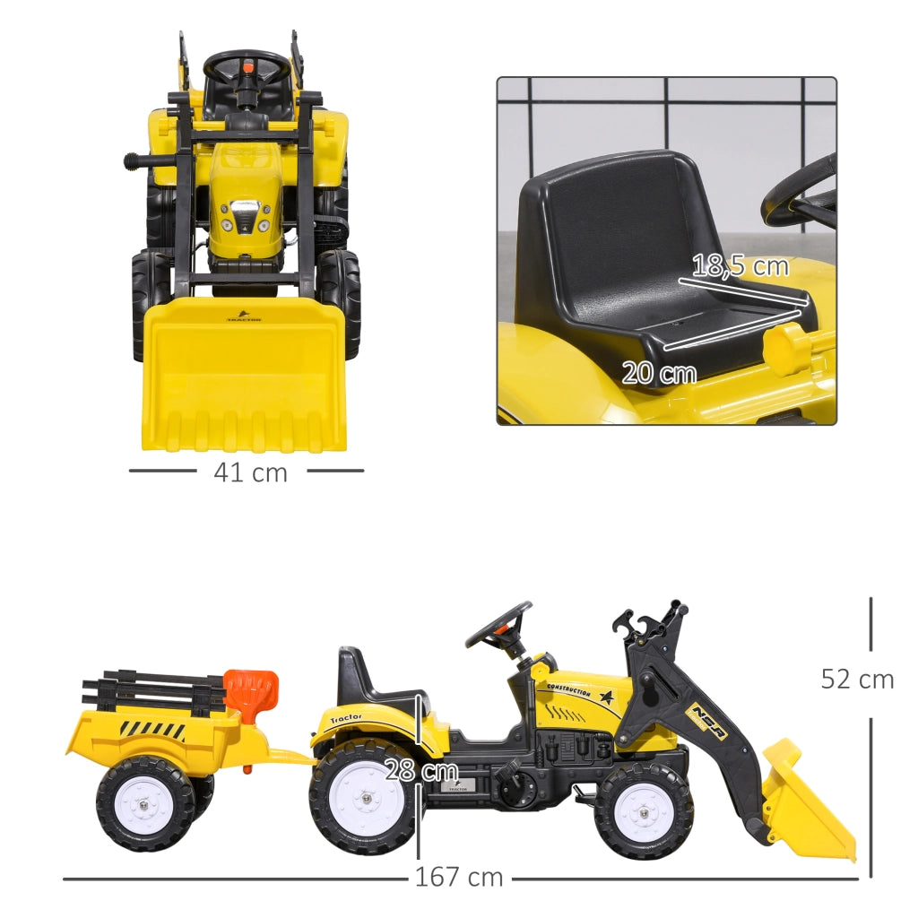 Trattore Giocattolo per Bambini ¨C zephmum ¨C Giallo/Nero