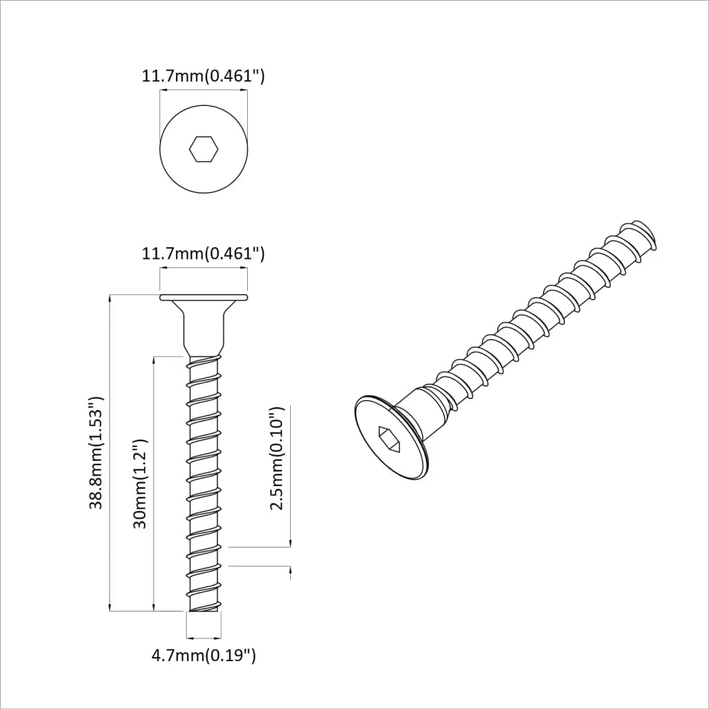 Vite a testa esagonale 5143 pcs Nero Ferro