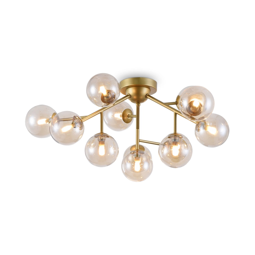 Plafoniera Maytoni Dallas MOD545PL-12G oro 12 luci vetro