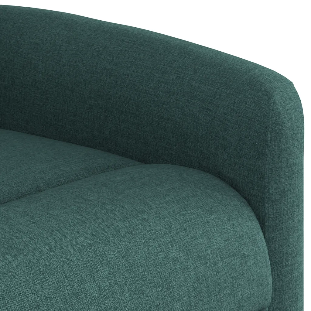 Poltrona Massaggiante | Sedia Relax Reclinabile Verde Scuro in Tessuto