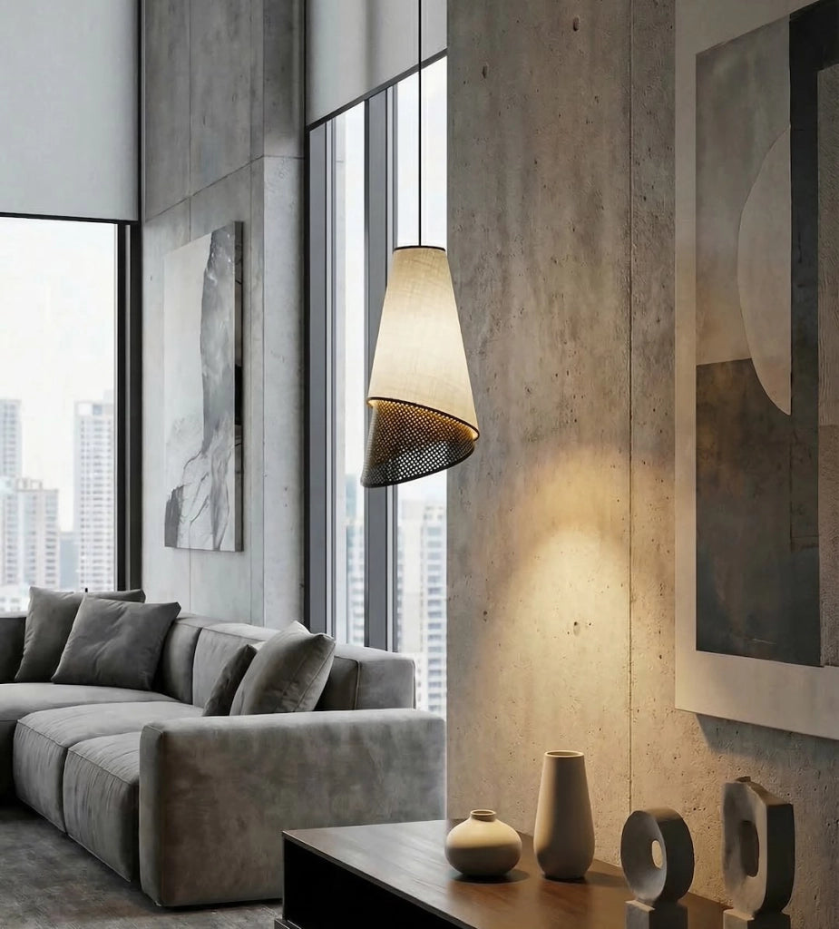 Lampada sospesa MODA 1xE27 nero grigio Emibig
