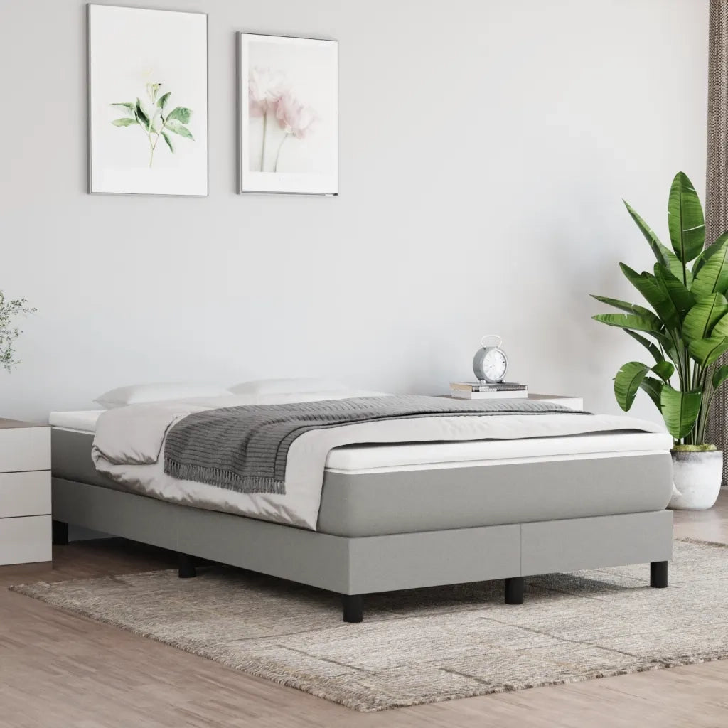 Materasso a Molle Insacchettate Rigidità Media Grigio Chiaro 120x200x20 cm 347754