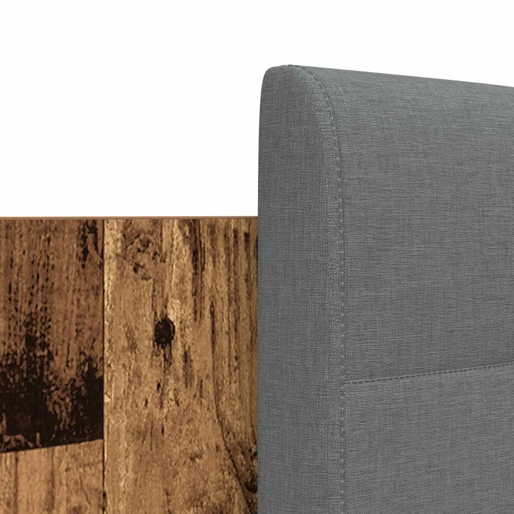 Struttura letto con testata-Giroletto Legno vecchio 160 x 200 cm