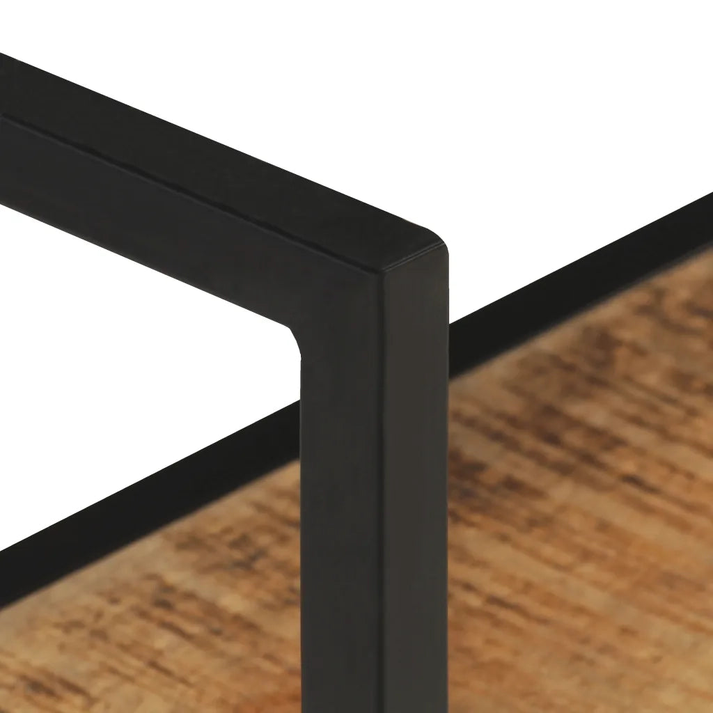 Scaffale a Muro 60x20x60 cm in Legno di Mango Grezzo 321076