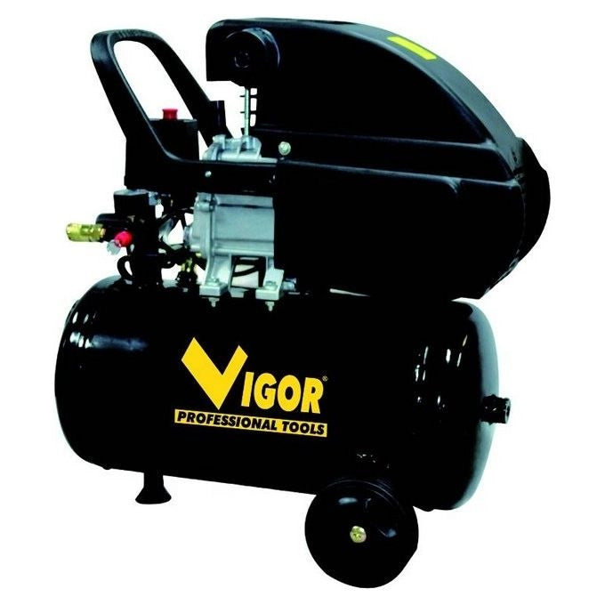 Vigor VCA-24L Compressore d'aria 1 Cilindro Trasmissione Diretta 1.5 kW 8 bar Serbatoio 24 L