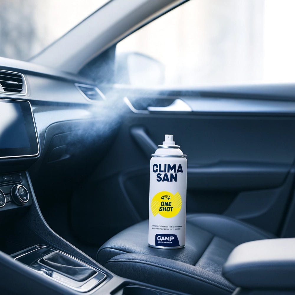 Kit 6 pezzi igienizzante camp climasan oneshot spray climatizzatori auto 200ml