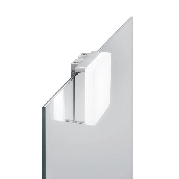 APPLIQUE DA SPECCHIO QUADRATA A LED 4W FINITURA CROMO DIVA FAN