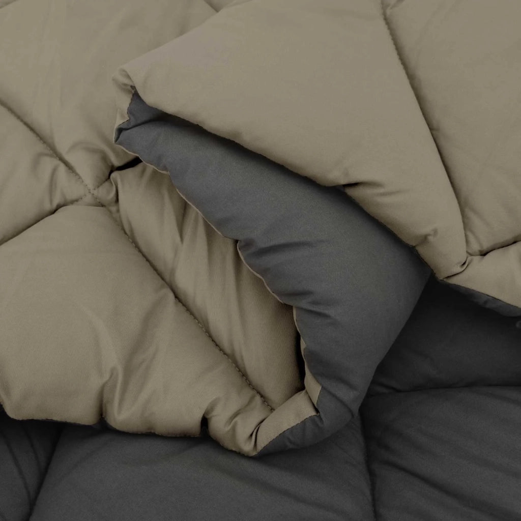 Duvet Invernale Grigio chiaro e Antracite 155 x 220 cm 42025759