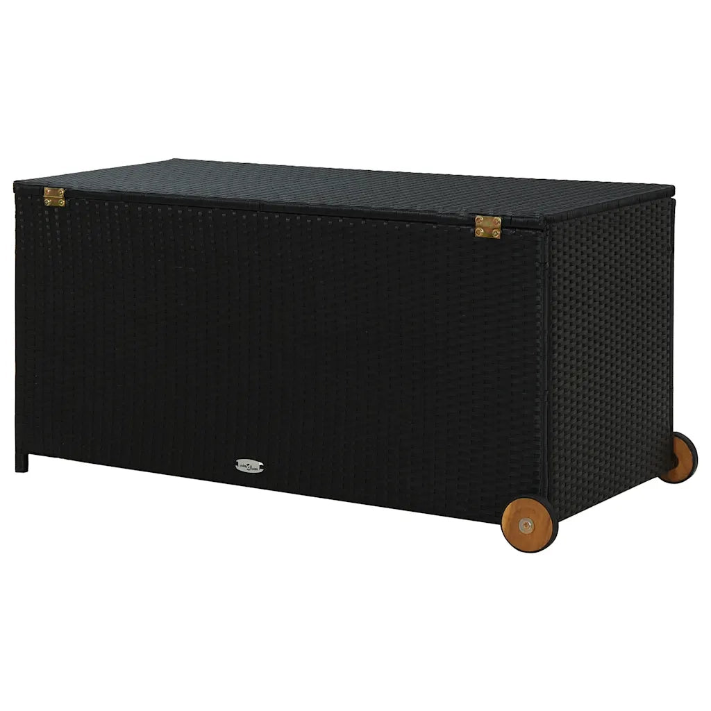 Contenitore da Giardino Nero 120x65x61 cm in Polyrattan CFW4398512
