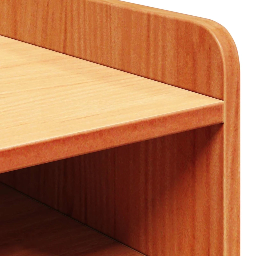Comodino con cassetto 2 pcs Marrone cerato 38 x 36 x 29,5 cm 873516