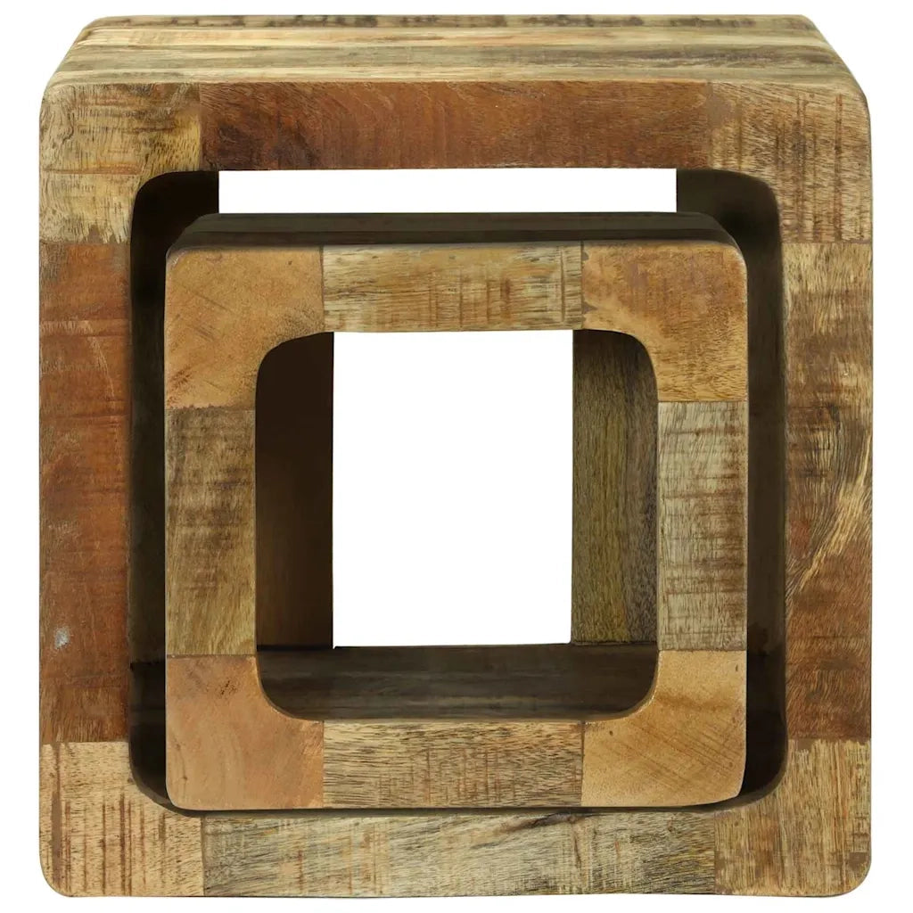 Unità TV 2 pcs Marrone 36 x 30 x 36 cm Legno di mango massello 4104549