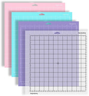 Set di 4 protezioni per lama di taglio - 30,5 cm x 30,5 cm - Adatto per scrapbooking - Translucido, rosa, blu