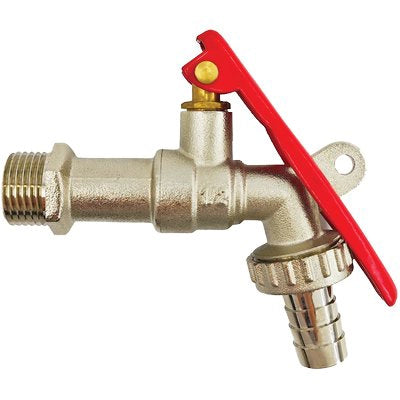 RUBINETTO A SFERA PORTALUCCHETTO STARS  OTTONE NICHELATO 1/2X3/4