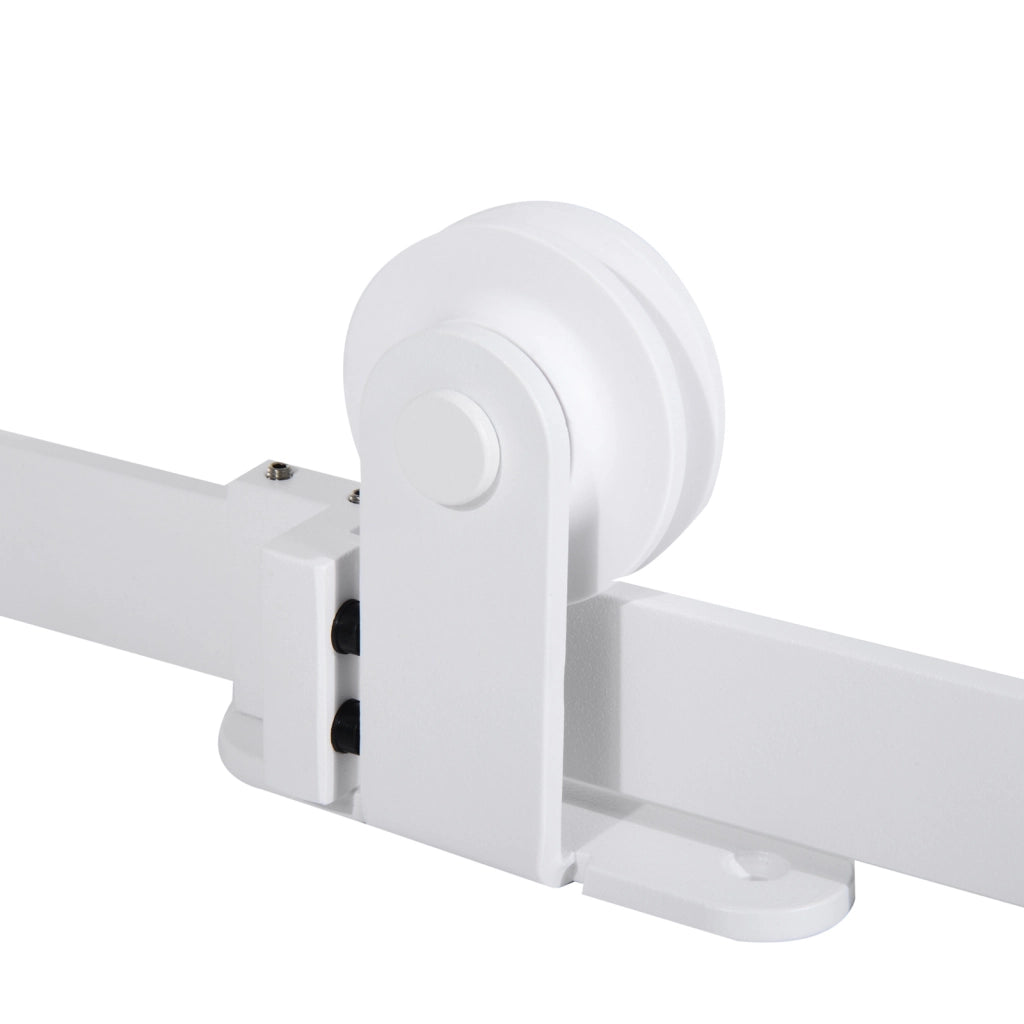 Kit binario scorrevole per porta ¨C Xylo ¨C acciaio al carbonio bianco 183 cm
