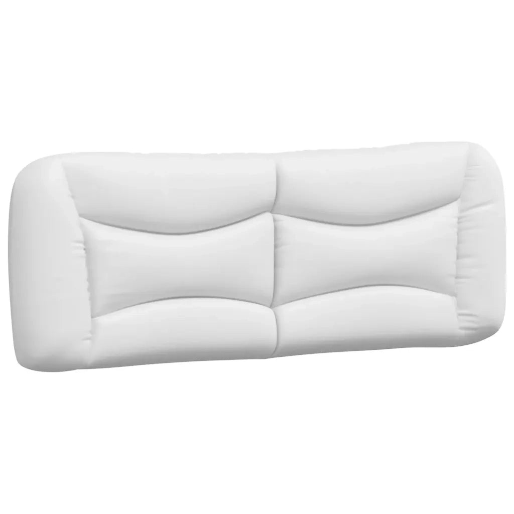 Letto con Materasso Hvar Bianco e Nero 140x200 cm in Similpelle