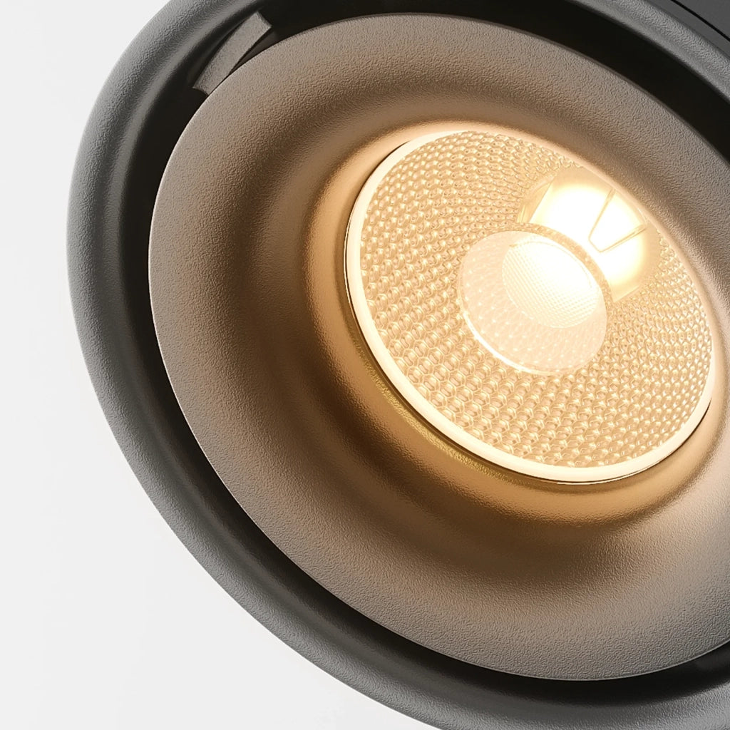 Maytoni Faretto da Binario Unity Yin 1 luce LED integrato nero alluminio