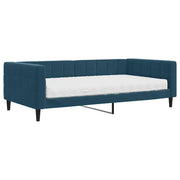 Divano letto | Sof¨¤ letto | Letto singolo con Materasso Blu 100x200 cm in Velluto