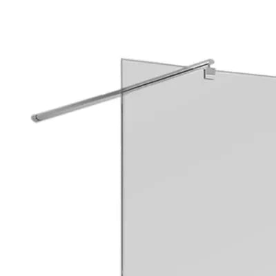 Doccia Walk-In 160 cm trasparente 6 mm profilo cromo H 200 cm Klug