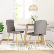 Sedie da Pranzo 2 pz Tortora in Tessuto 4101097