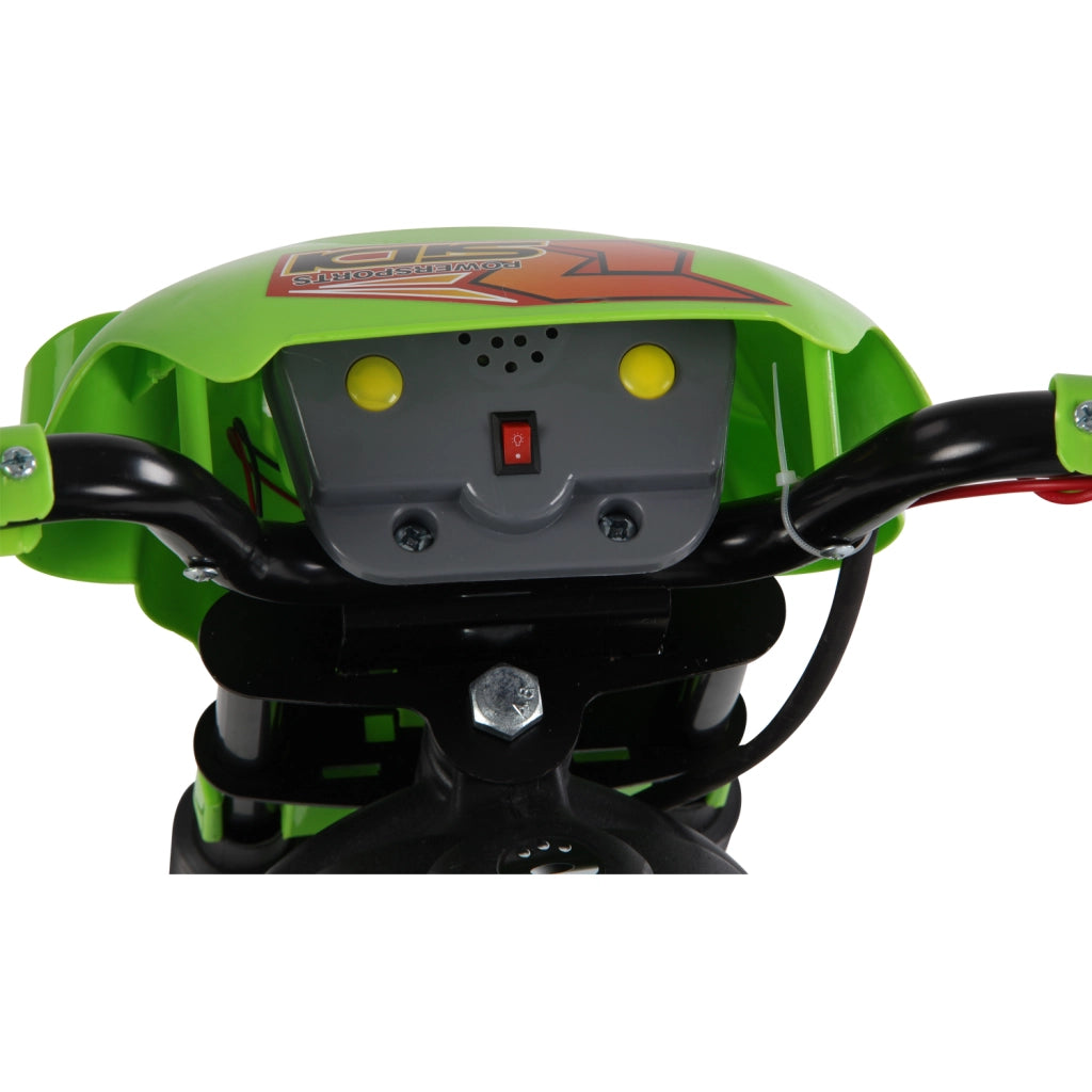 Moto Elettrica per Bambini ¨C Xylo ¨C 6V, Verde e Nero, 3-6 Anni