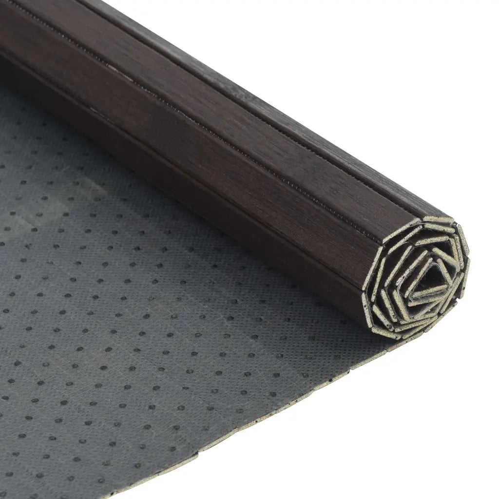 Tappeto del soggiorno | Tappeto Rettangolare Marrone Scuro 60x300 cm in Bamb¨´