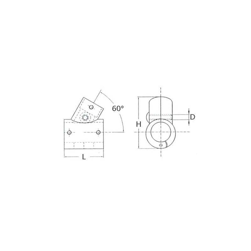 TEE INOX APRIBILE 60° Ø MM.22