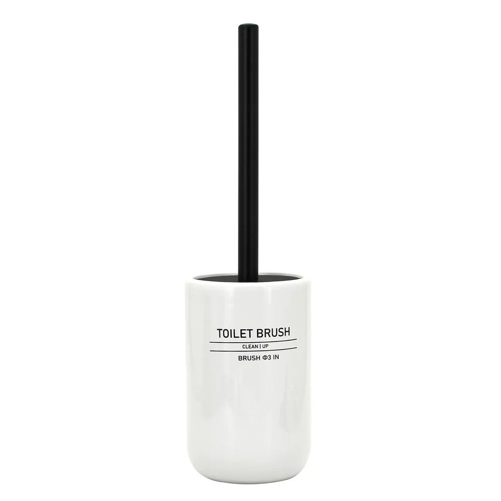 Portascopino in ceramica bianco - serie White