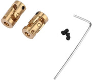Set di connettori a croce in ottone - 2 pezzi - 3*3mm