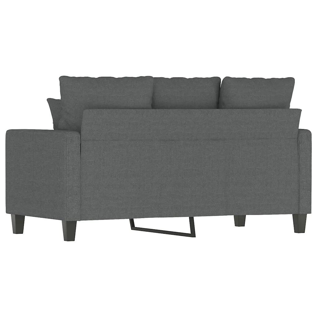 Divano a 2 Posti-Sofa 2 Posti Grigio Scuro 120 cm in Tessuto 161760