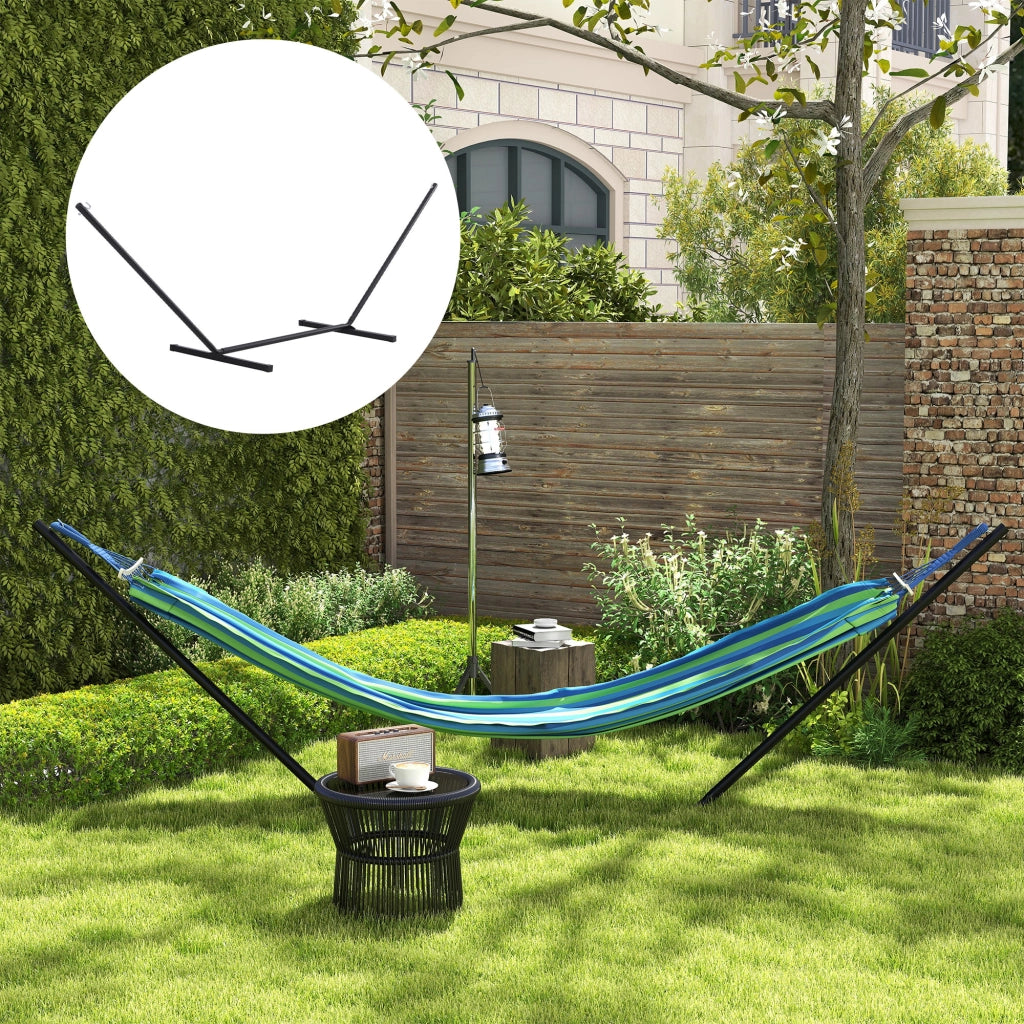 Supporto per Amaca in Metallo ¨C Minimal ¨C Nero 360x92x112 cm