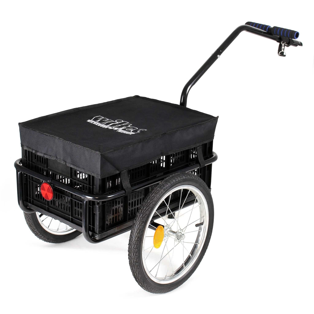 Rimorchio per bici per carichi fino a 50 kg Carrello bicicletta Con pneumatici Carretto a mano