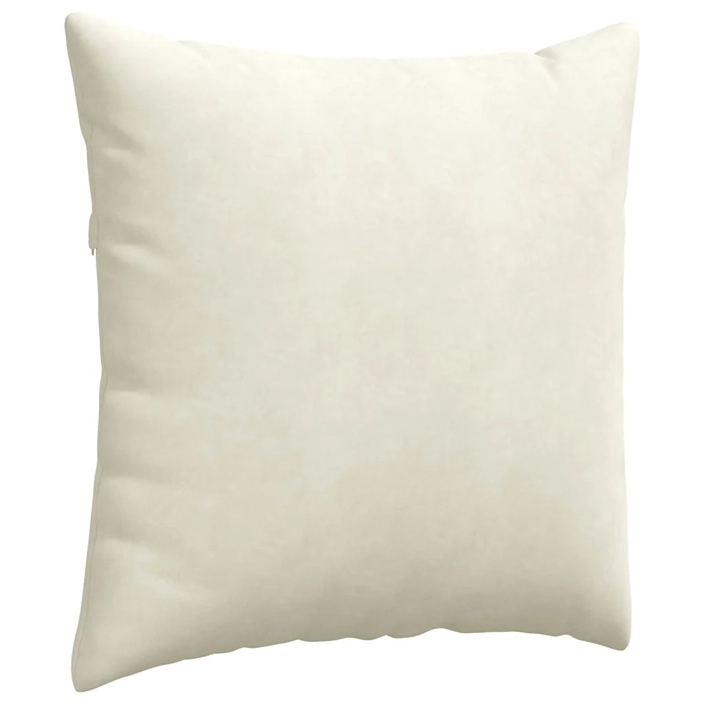 Cuscini da Divano 2 pcs Crema 60 x 60 cm Tessuto in Cords 42014023