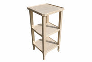 Consolle/etagere in legno grezzo l.40 p.40 h.81 (3121) - Mobili 2G
