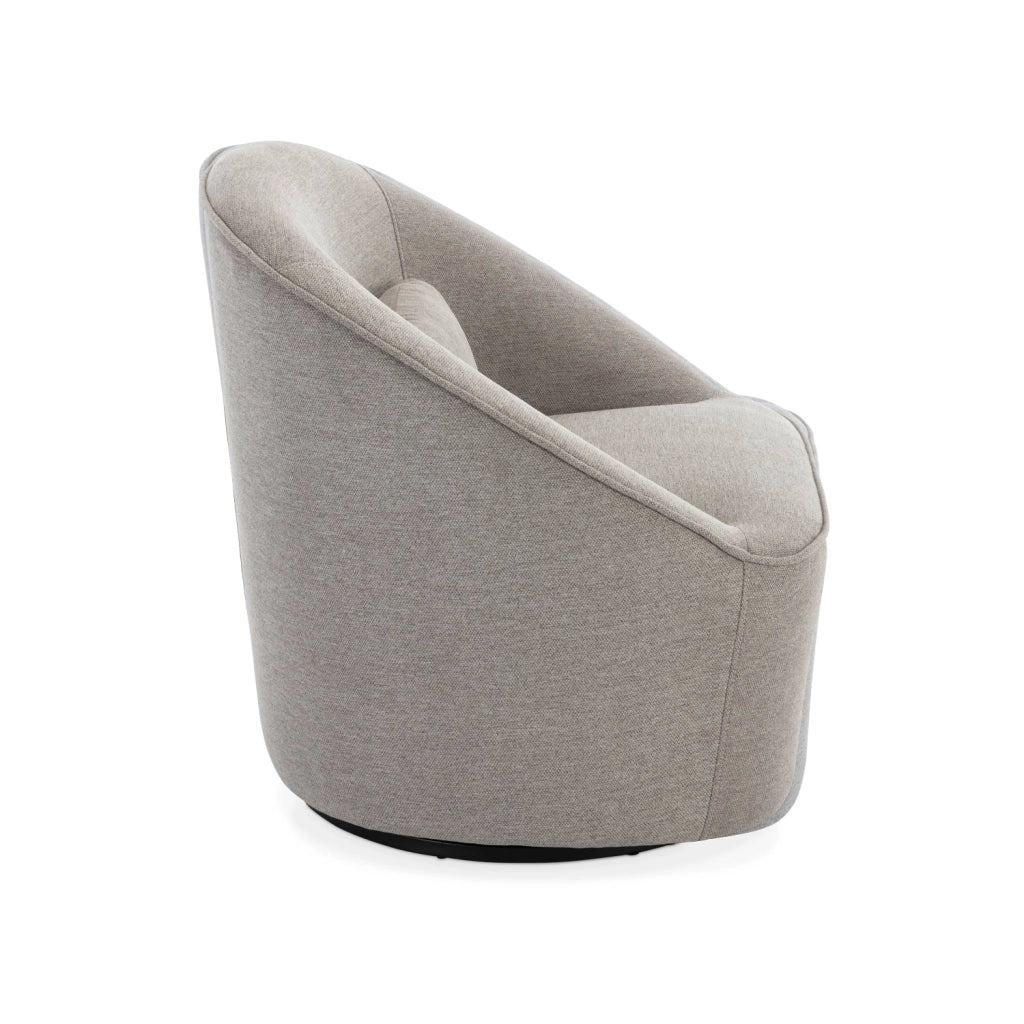 Poltrona girevole 360° con cuscino, grigio