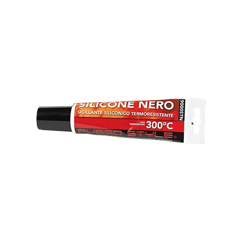 SILICONE NERO TERMORESISTENTE 150ml Stufe a pellet legna e Caminetti