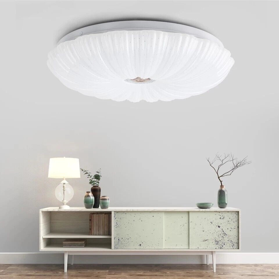 Plafoniera Lampadario da soffitto Luce Led 46W con Telecomando Timer Dimmerabile