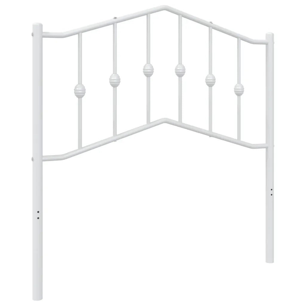 Testiera | Testata di Ricambio in Metallo Bianco 90 cm