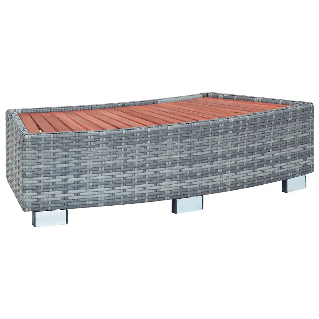 Scalino per Spa Grigio in Polyrattan 92x45x25 cm CFW8973203