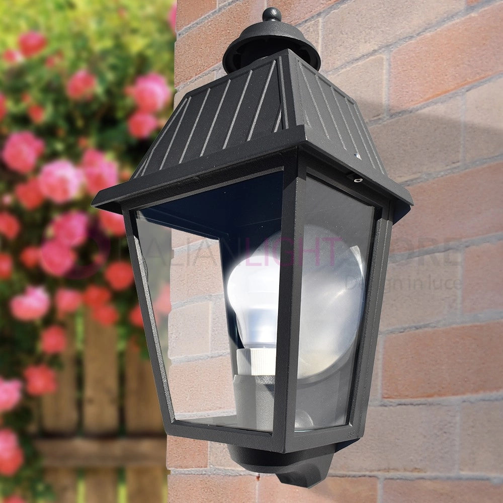 RIVALBA Mezza Lanterna a parete Applique per Esterno Vetri trasparenti GARDENLIGHT