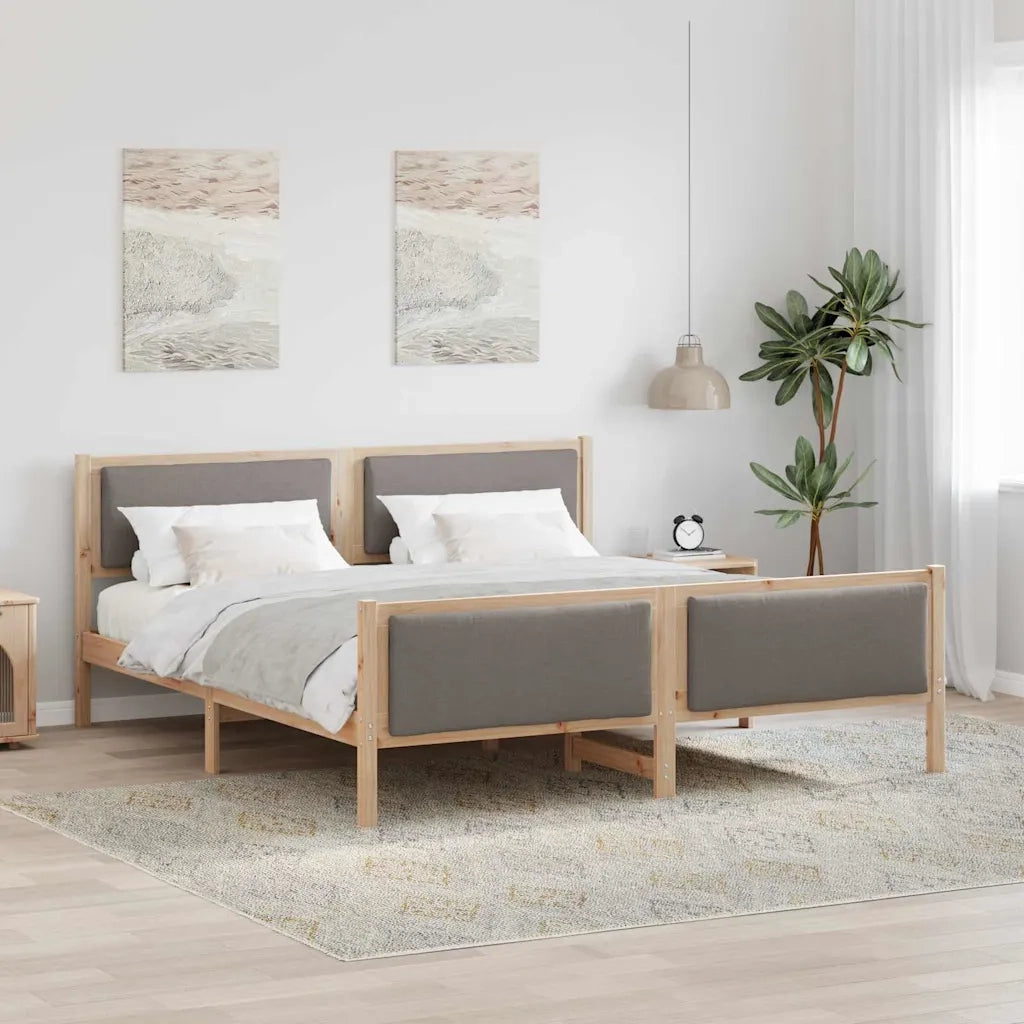 Letto matrimoniale | Letto per adulti | Struttura del letto con testiera Talpa 180 x 200 cm Tessuto