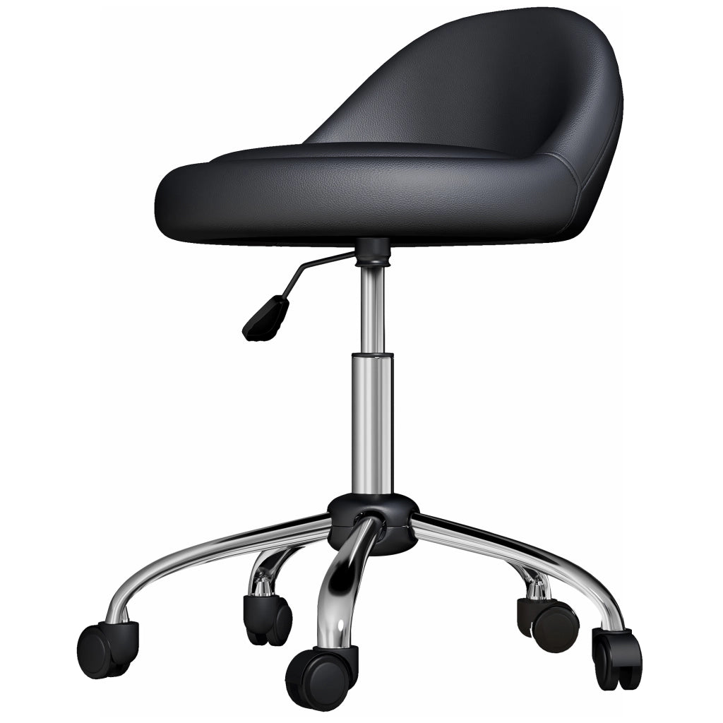 Sgabello con Ruedas ¨C zephmum ¨C Nero ?50x63-83 cm