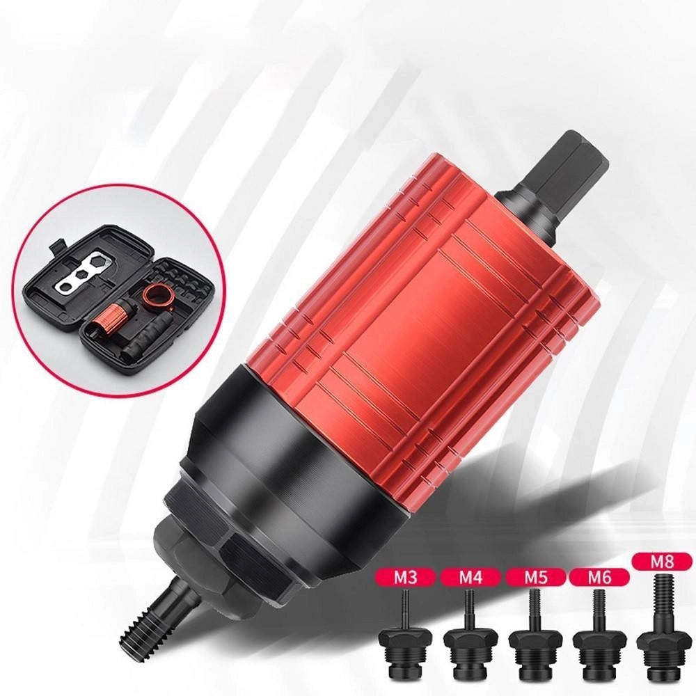 Trade Shop - Adattatore Per Rivetti Elettrici Per Trapano A Batteria M3 M4 M5 M6 M8 Utensili -