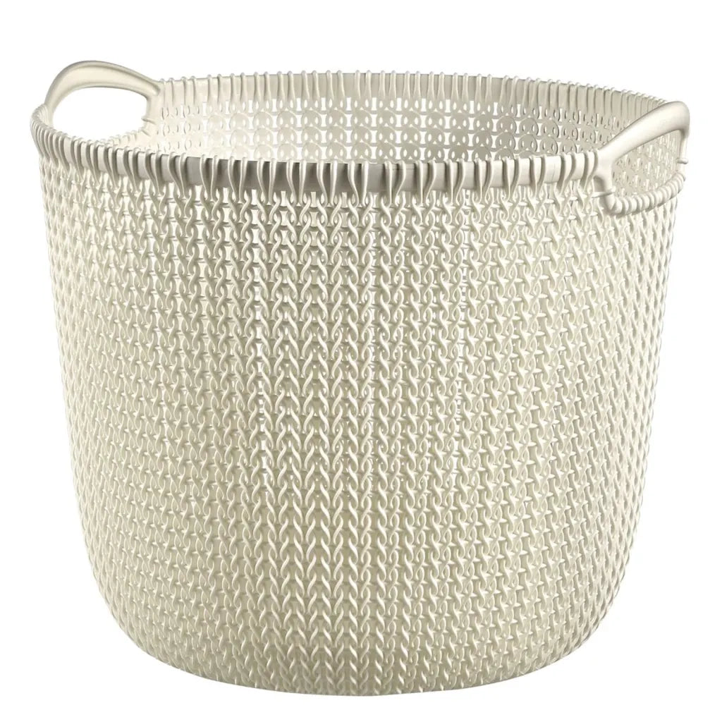 Curver Cesta Portaoggetti Knit Rotonda L 30L Bianco Cremacod mxl 71861