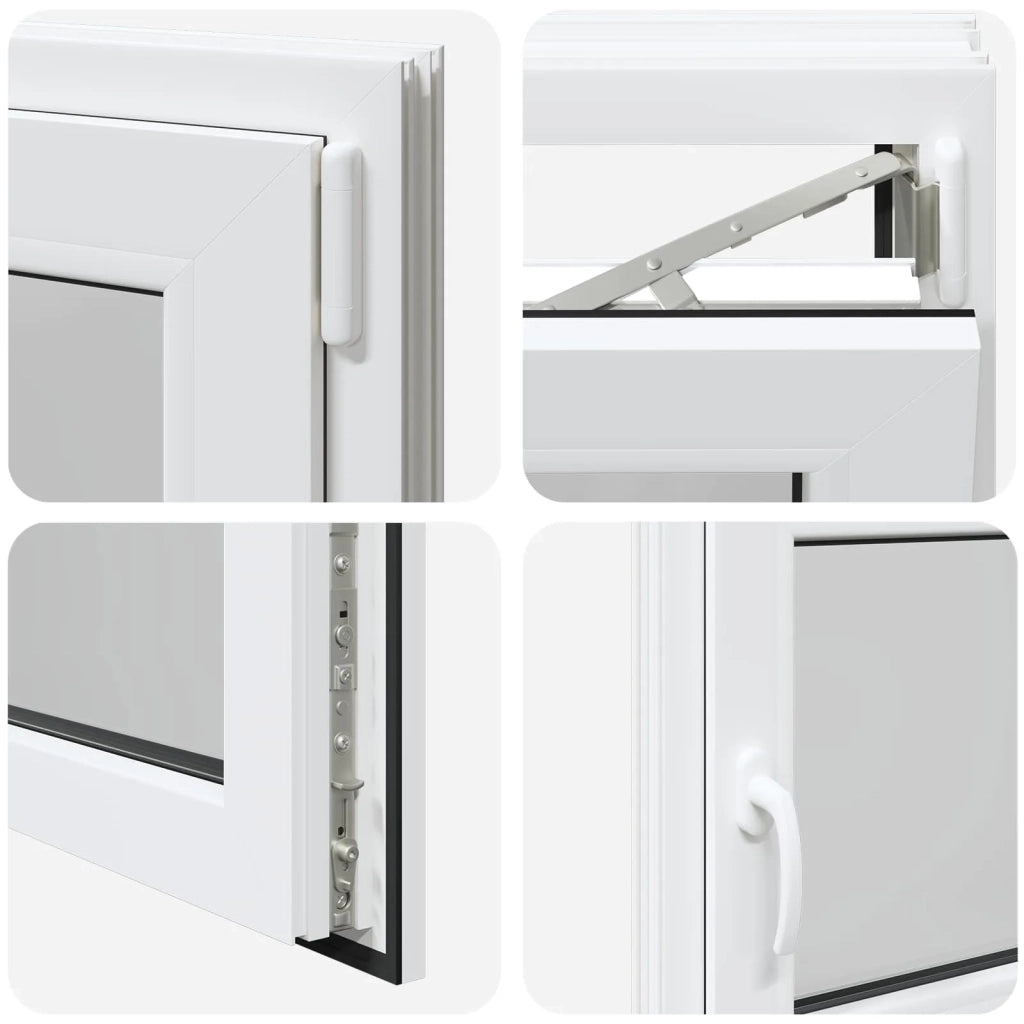 Finestra per Soffitta RISOR Bianco 100 x 60 cm PVC e Vetro 42047209